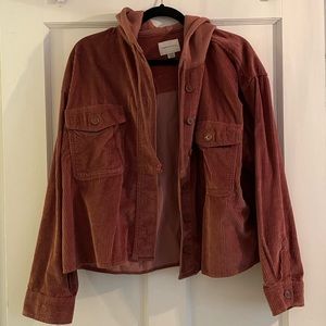 Corduroy crop jacket
